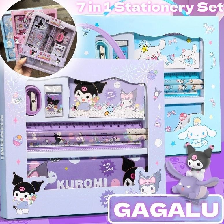 

Premium Gagalu 7 In 1 Set Alat Tulis Anak/ Kotak Pensil Anak Set Stationery Untuk Hadiah Anak Sekolah / Alat Tulis Set Kotak Pensil Karakter Prermium