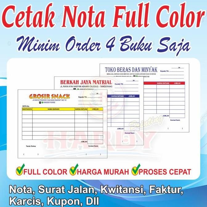 

Cetak Nota Full Color