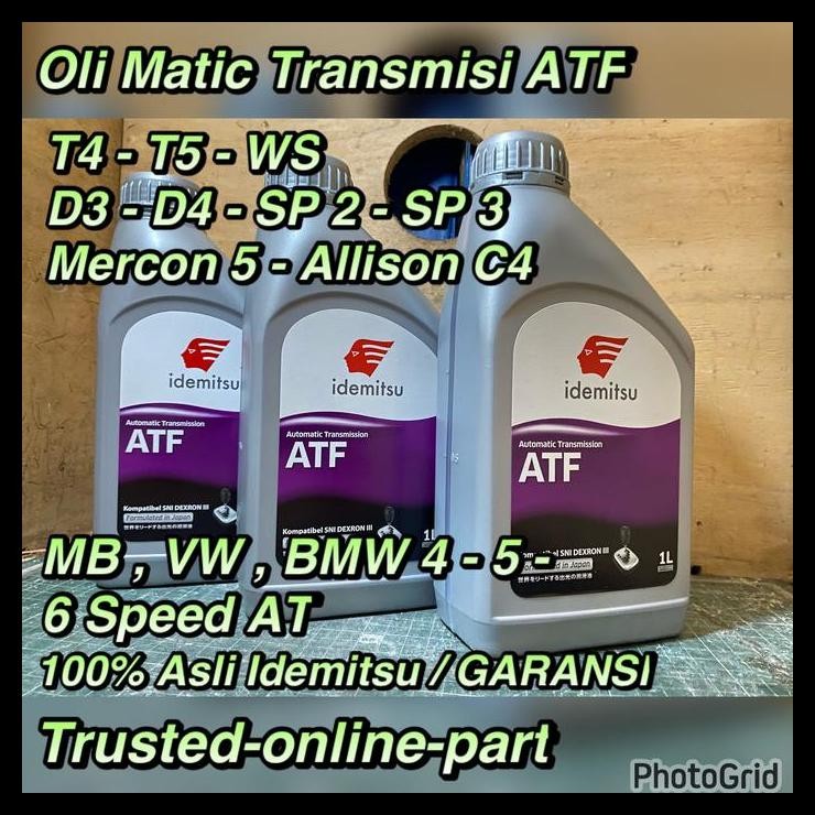 TERMURAH ATF IDEMITSU OLI TRANSMISI MATIC 100% ASLI IDEMITSU 