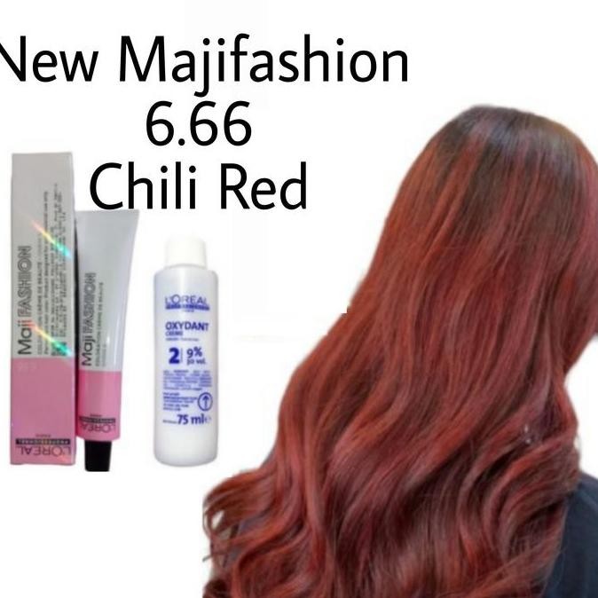 

L'Oreal majifashion maji fashion 666 Chili red pewarna rambut