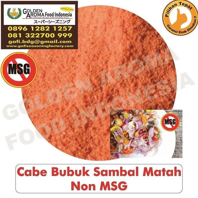 

Cabe Bubuk Sambal Matah Non MSG 1 Kg Bubuk Sambal Matah GAFI