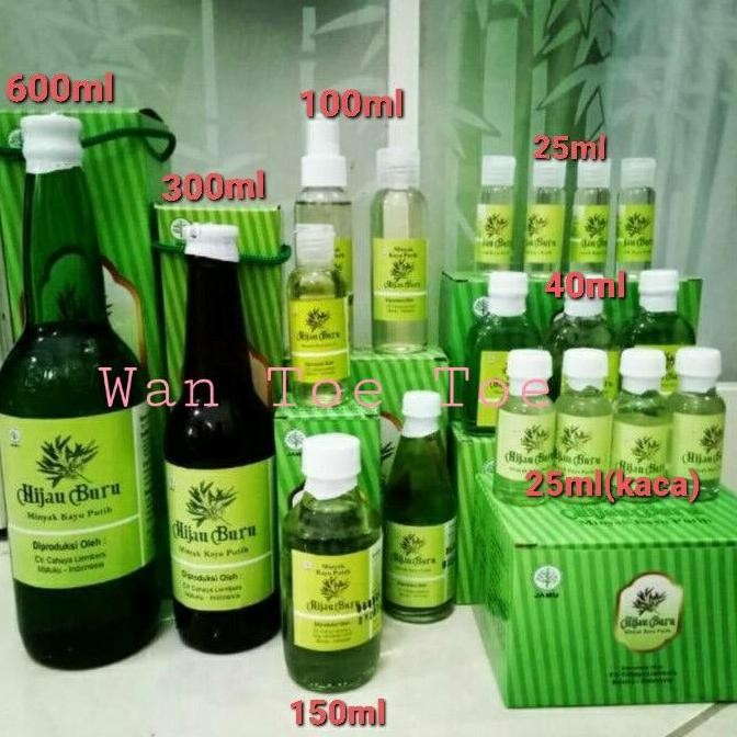 Minyak Kayu Putih Ambon Hijau Buru 300Ml