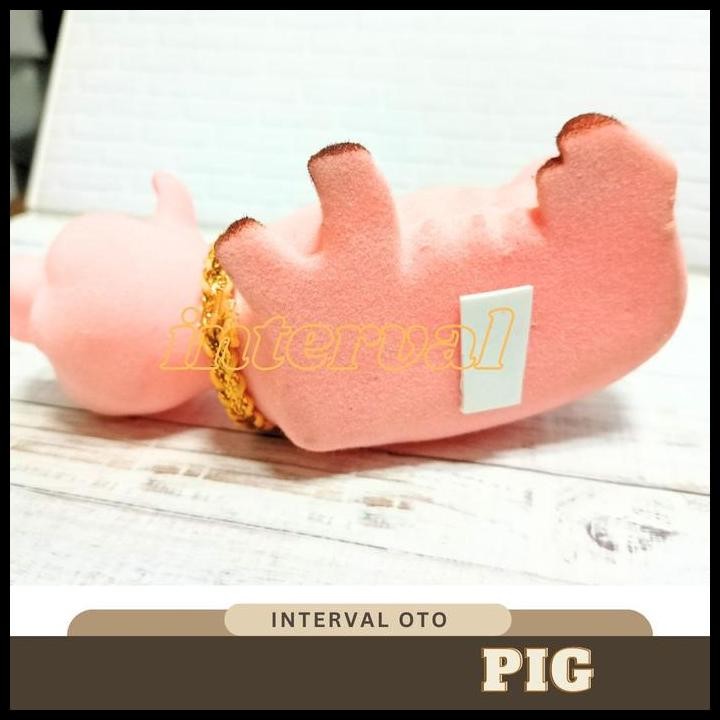 DISKON BONEKA GOYANG PIG PAJANGAN DASHBOARD MOBIL BONEKA BABI PINK