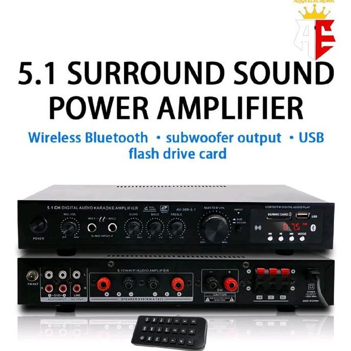 Power Amplifier 5.1 Channel Home Theatre Karaoke Bluetooth