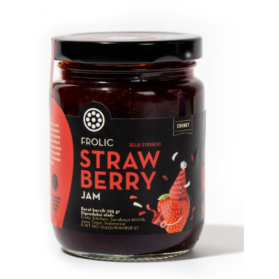 

New FROLIC Strawberry Jam - Selai Buah Stroberi Asli Natural Terlaris