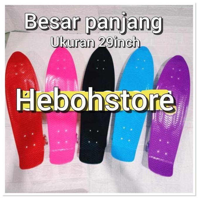 Penny Board/Banana Board/Skateboard Penny Fish Board 29Inch Besar Led