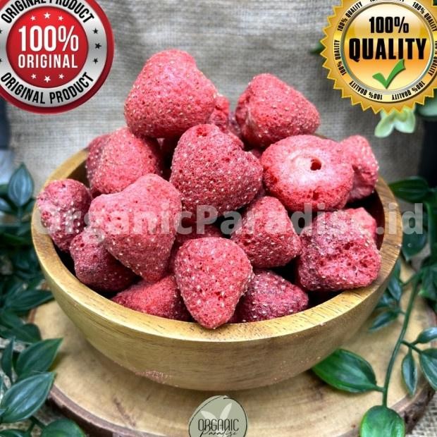 

Organic Paradise Freeze Dried Strawberry Gram Whole Sna Strawberry Kering Gram Utuh