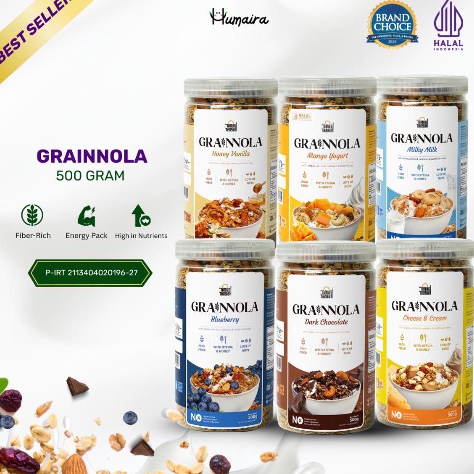 

Grainnola Gr Timur Tengah Granola Sereal Cemilan Sarapan Pagi