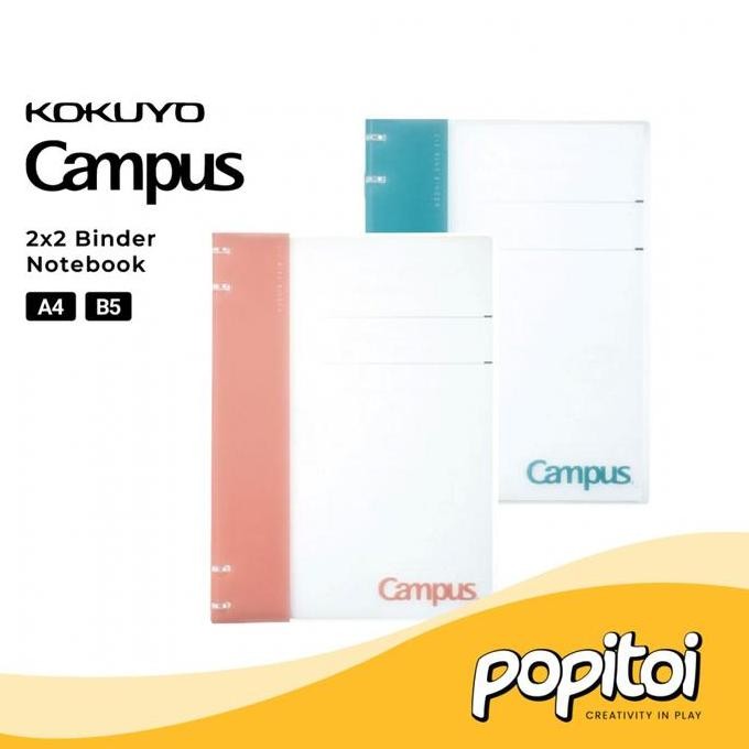 

TERBARU - Kokuyo Campus L-NP134 NP704 Binder Notebook 2x2 Ring A5 B5