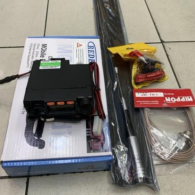 BEBAS ONGKIR - Paket Radio rig mini redel komplit 1 set dual band tinggal pasang