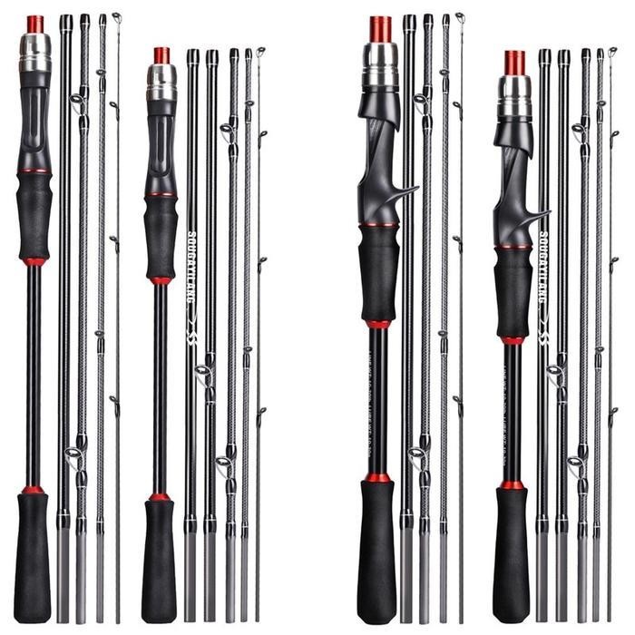 Sougayilang 10-20Lb Joran Pancing 5/6 Bagian 180Cm 210Cm Spinning Casting Joran Bc
