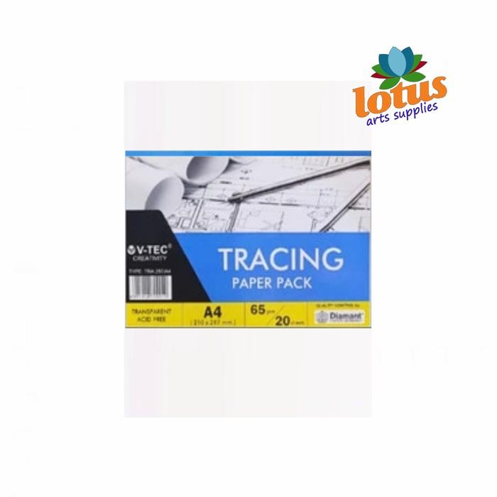 

BEST SELLER V-Tec Tracing Paper A4 65gsm 20sheets