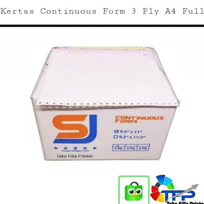 

Kertas Continuous Form 3 ply A4 Full