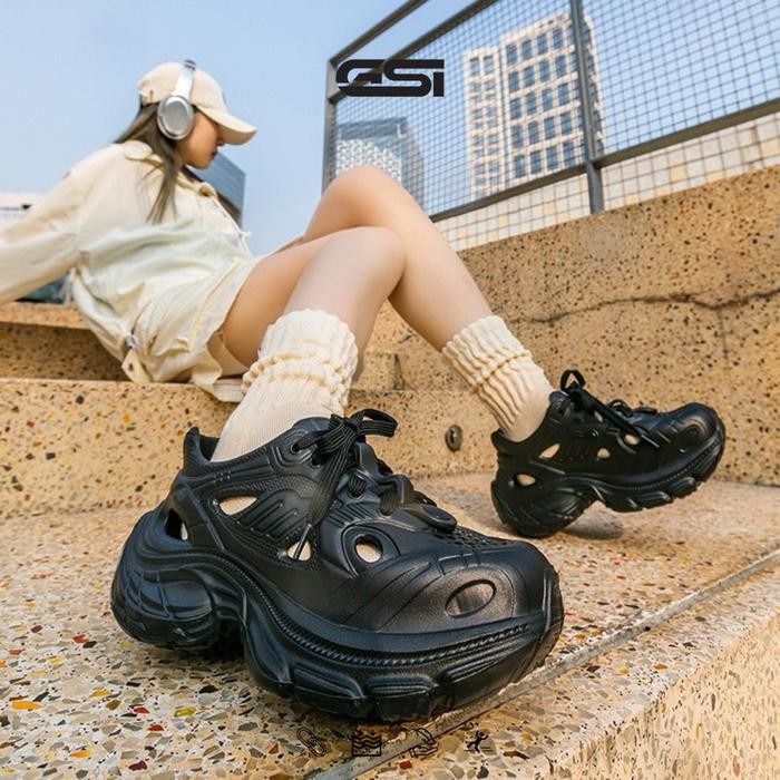 BEST SELLER GSI ShoesSepatu Wanita Sepatu Sneakers Wanita Tebal Bahan EVA Rubber Gaya Kekinian