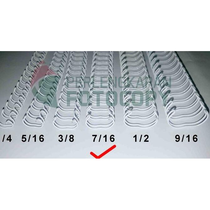 

SPIRAL KAWAT/ RING KAWAT, WIRE 3:1 F4 - 7/16 HITAM & PUTIH TERMURAH ORIGINAL DAN TERPERCAYA