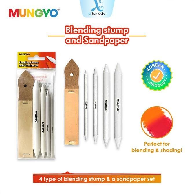 

Mungyo Blending Paper Stump & Sandpaper Set Drawing Tool Alat Gambar