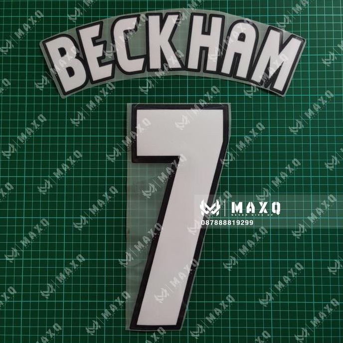 [ NAMESET ] JERSEY BECKHAM #7 MUFC HOME 1997 / 1999 FINAL UCL Ver.