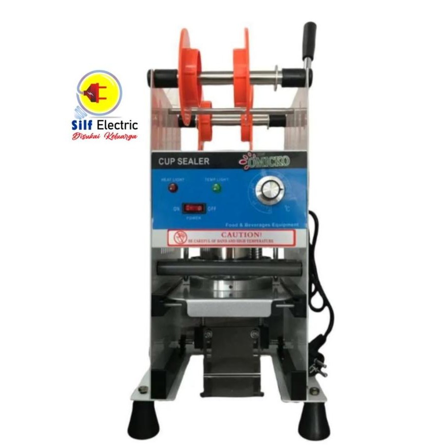 OMICKO C-39 mesin Cup Sealer semua ukuran AQUA GELAS 12 , 14 , 16 , 18 , 22 OZ Listrik Perekat Vacuu
