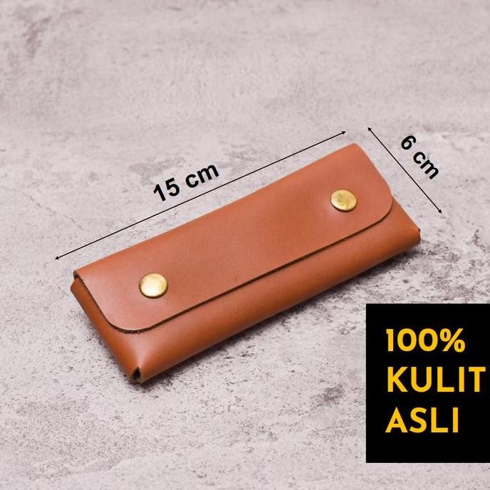 

Sarung Tempat Pulpen Pensil Dari Kulit Sapi Asli Leather Pencase Vol 1
