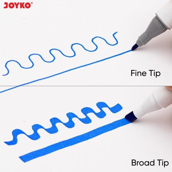 

Art Marker Spidol Penanda Seni Berwarna Joyko ARMK-66-30 ~ 60 Colors