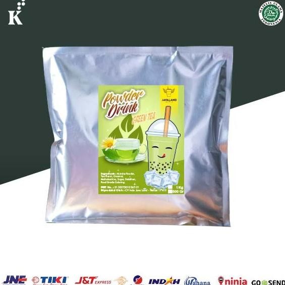 

Javaland Bubuk Minuman Rasa Green Tea / Matcha 500 gram - Regular Plain | Bubble Powder Drink Boba Nugi