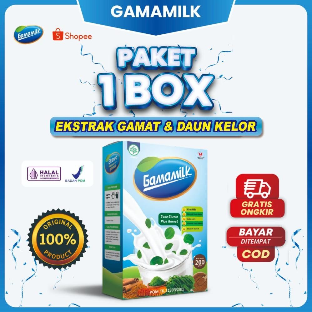 

GAMAMILK - SUSU ETAWA Dengan Ekstrak Gamat dan Ekstrak Daun Kelor Nugi