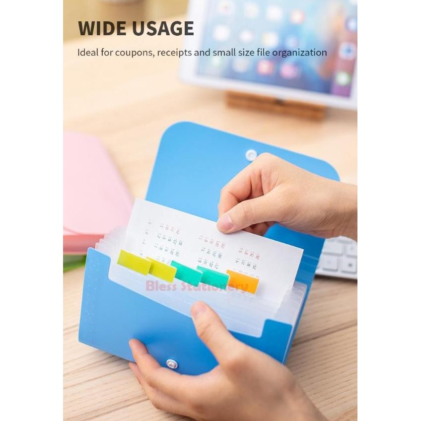 

Deli Dompet Plastik A6 Map Uang Map Nota Map Giro Expanding File