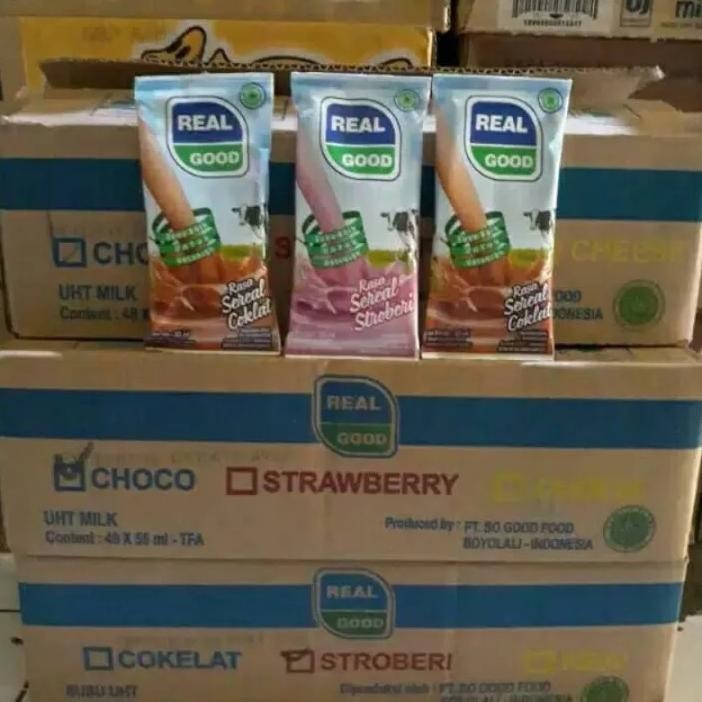 

REAL GOOD SUSU BANTAL UHT DUS ISI 60 x 50ml CARTON KARTON MINI COKELAT STRAWBERRY CHEESE BLACKCURRANT ANGGUR GUAVA ORANGE JERUK DUS CEMILAN ANAK GROSIR MURAH MAKANAN MINUMAN RINGAN SO GOOD SO NICE Nugi