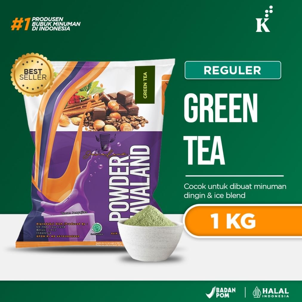 

Bubuk Minuman Bubble Powder Drink Rasa Green Tea 1kg JAVALAND Depok Nugi