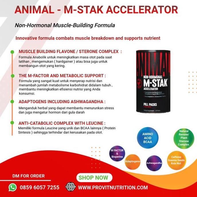 Universal - Animal M Stak 21 Packs Bulking Weight Gainer Anabolic Mass