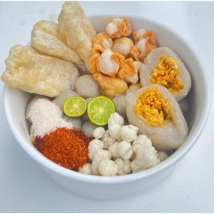

7 Pcs Baso Aci Ayam Suwir Pedas Food Kaldu Pedas