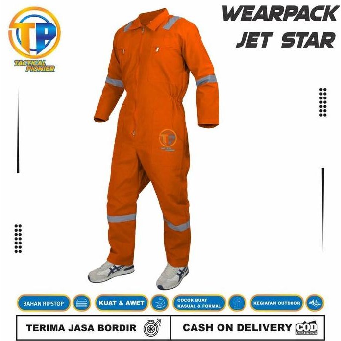 Wearpack Safety Terusan Termurah/Coverall Safety Scotlight/Baju Safety Abu Hitam Merah Navy Panjang 