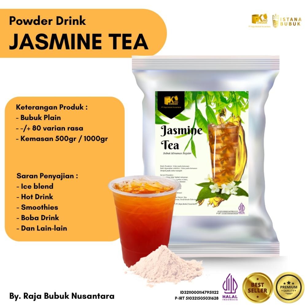

Bubuk Jasmine Tea Powder Drink Reguler Teh Melati Nugi