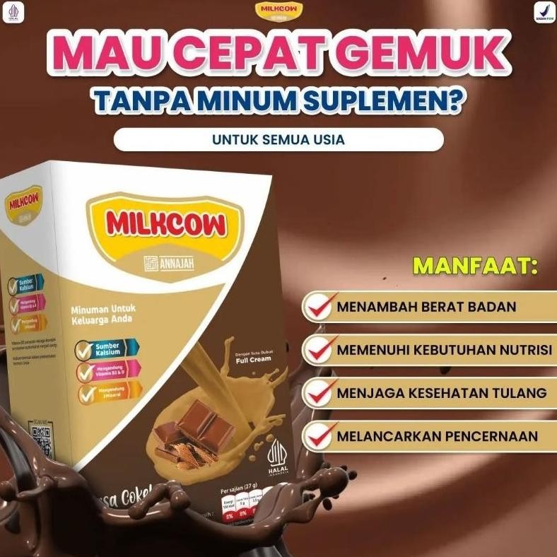 

Milkcow Susu Bubuk Susu Penggemuk Anak Dan Dewasa 500GR RASA COKLAT ( PROMO ) Nugi