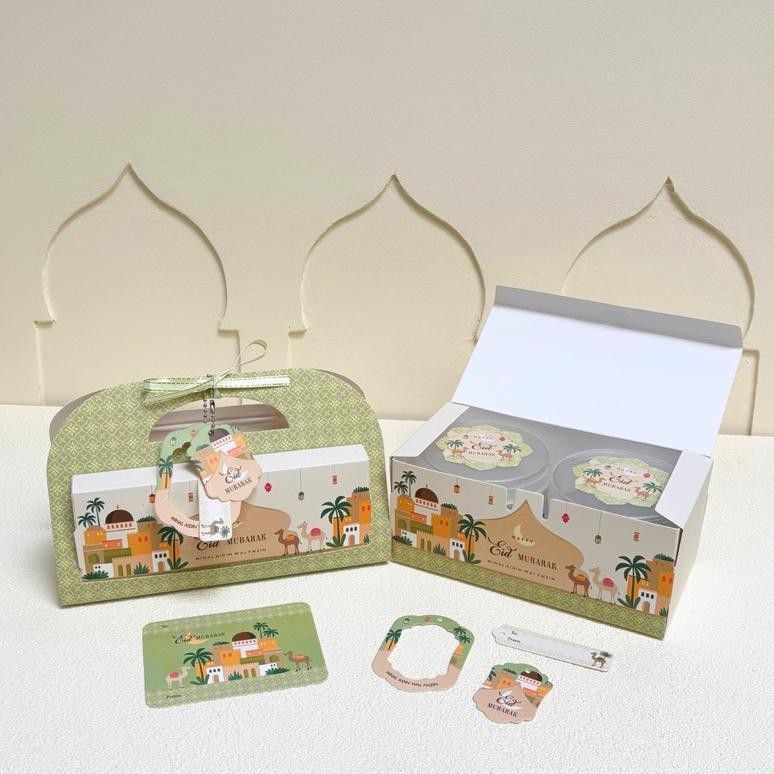 

5 Set Box Jinjing Misha 18.5x9.5x8 Cm Box Eid Lebaran Idul Fitri Nugi