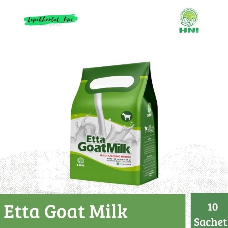 

Etta Goat Milk HNI EGM - Susu Kambing Ettawa Bubuk isi 10 Sachet Nugi