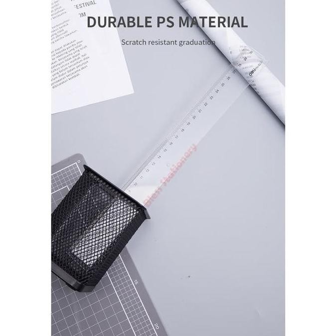 

Deli Penggaris 30Cm / Drafting Ruler Mistar (E6230)
