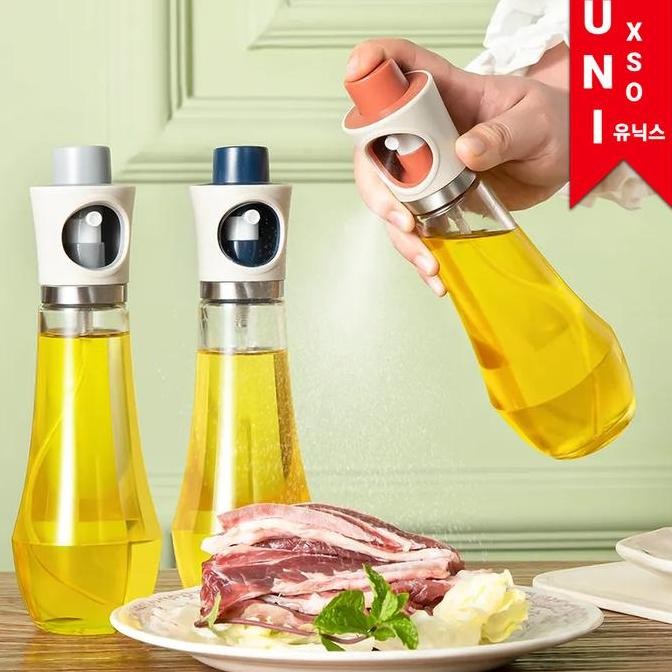 Unixso Nordic ese Korean Style Aesthetic Oil Bottle Spray | Botol Minyak Goreng Semprot Besar
