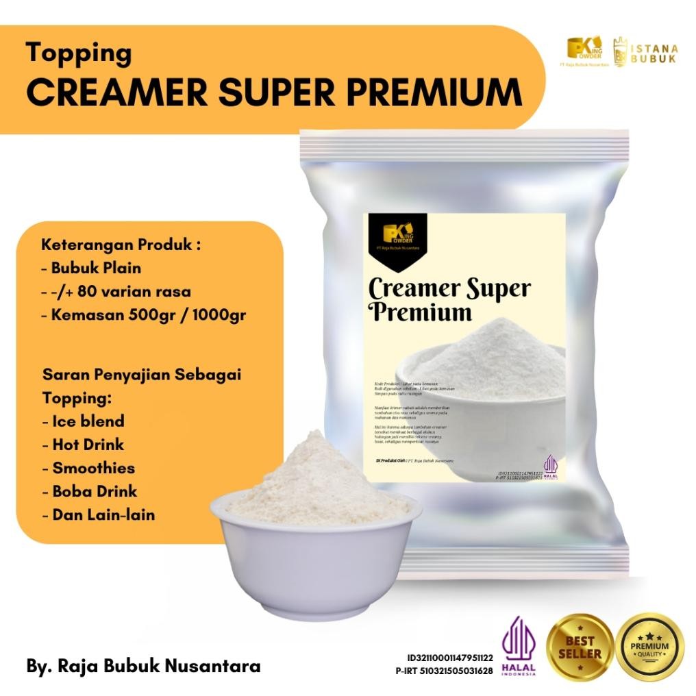 

Creamer Bubuk Super Premium 1 Kg Krimer Bubuk Minuman NDC Creamer Nugi