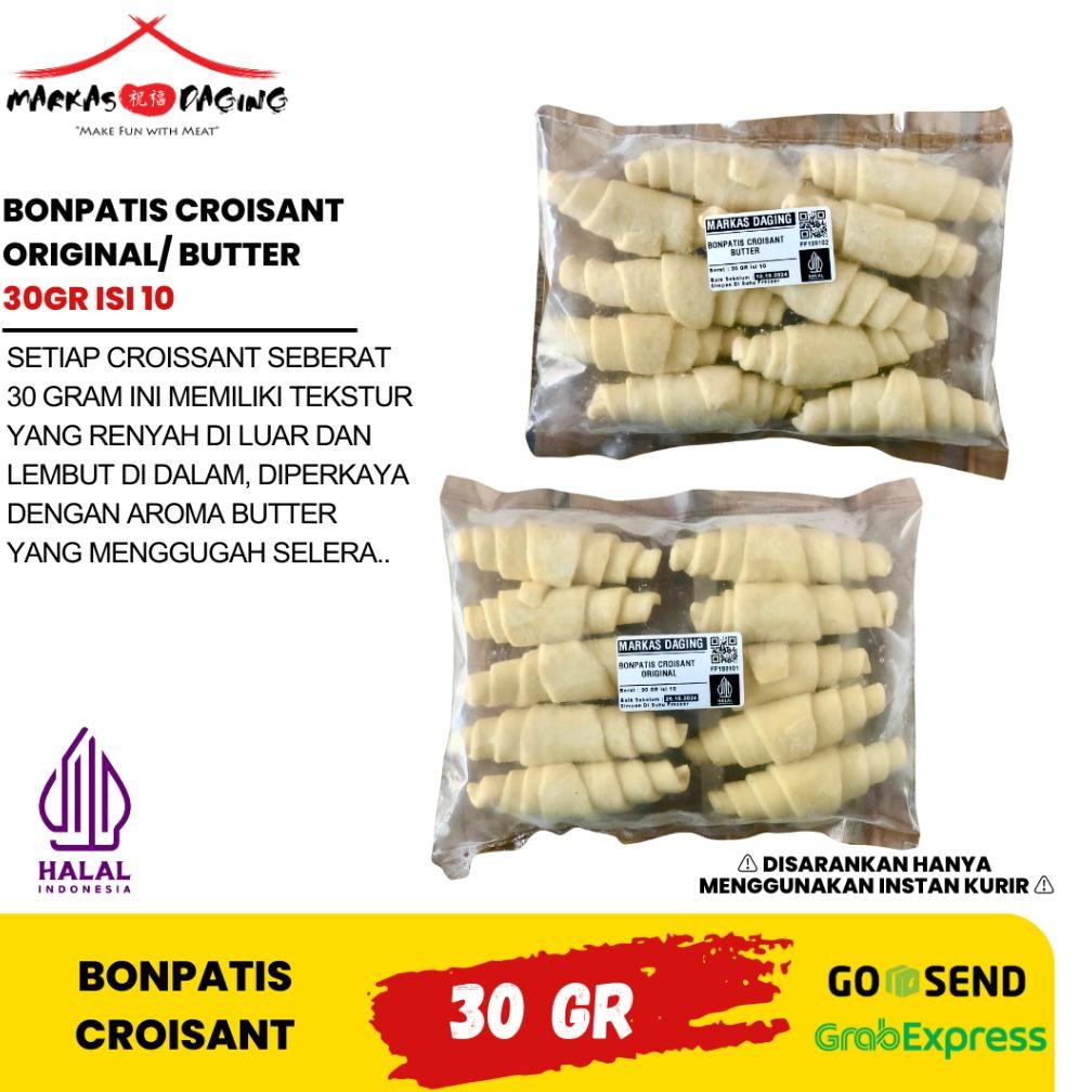 

BONPATIS CROISANT ORIGINAL/BUTTER 30 GR isi 10 Nugi