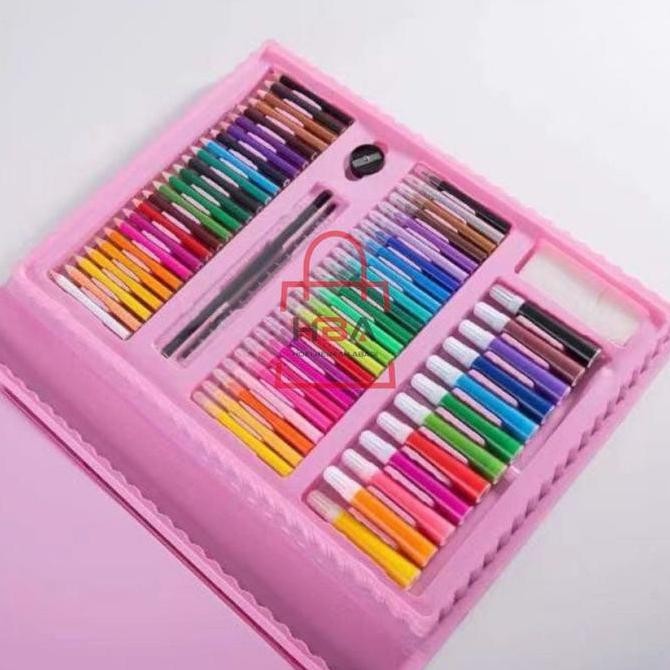 

Pensil Warna CRAYON SET ISI 208PCS Peralatan Sekolah Anak Alat Sekolah Menggambar Lukis ART PAINTING Buku Gambar Mewarnai Murah