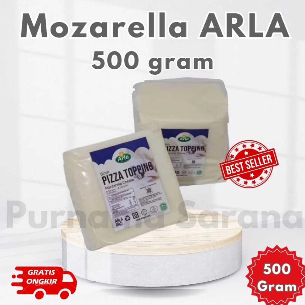 

Keju Mozarella Arla 500 Gr Keju Lumer Mulur Pizza Topping Cheese Mozarella Nugi