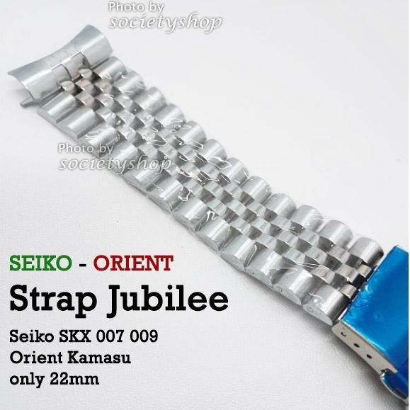 Jubilee Strap Rantai Jam Tangan Seiko Orient Kamasu Watch 22Mm Tali 22