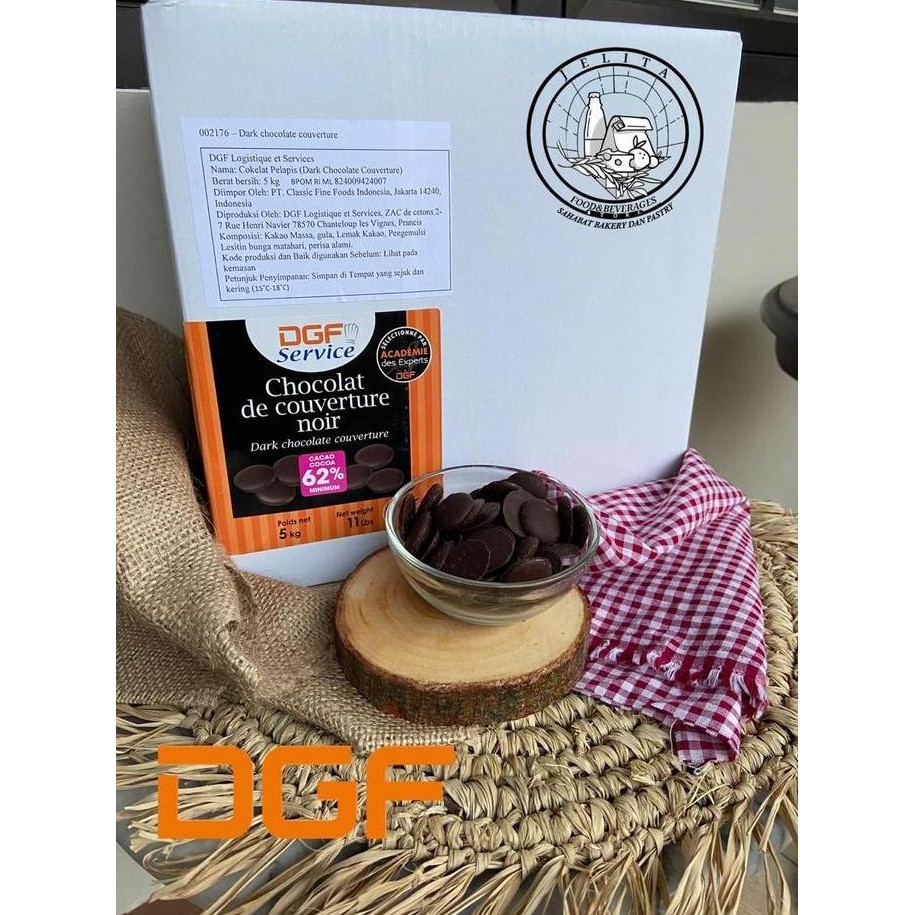 

Promo Chocolate DGF COUVERTURE DARK 62% 500gr COD