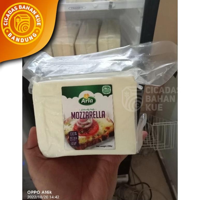 

Keju Mozarella Arla 1kg Halal Import Denmark Nugi