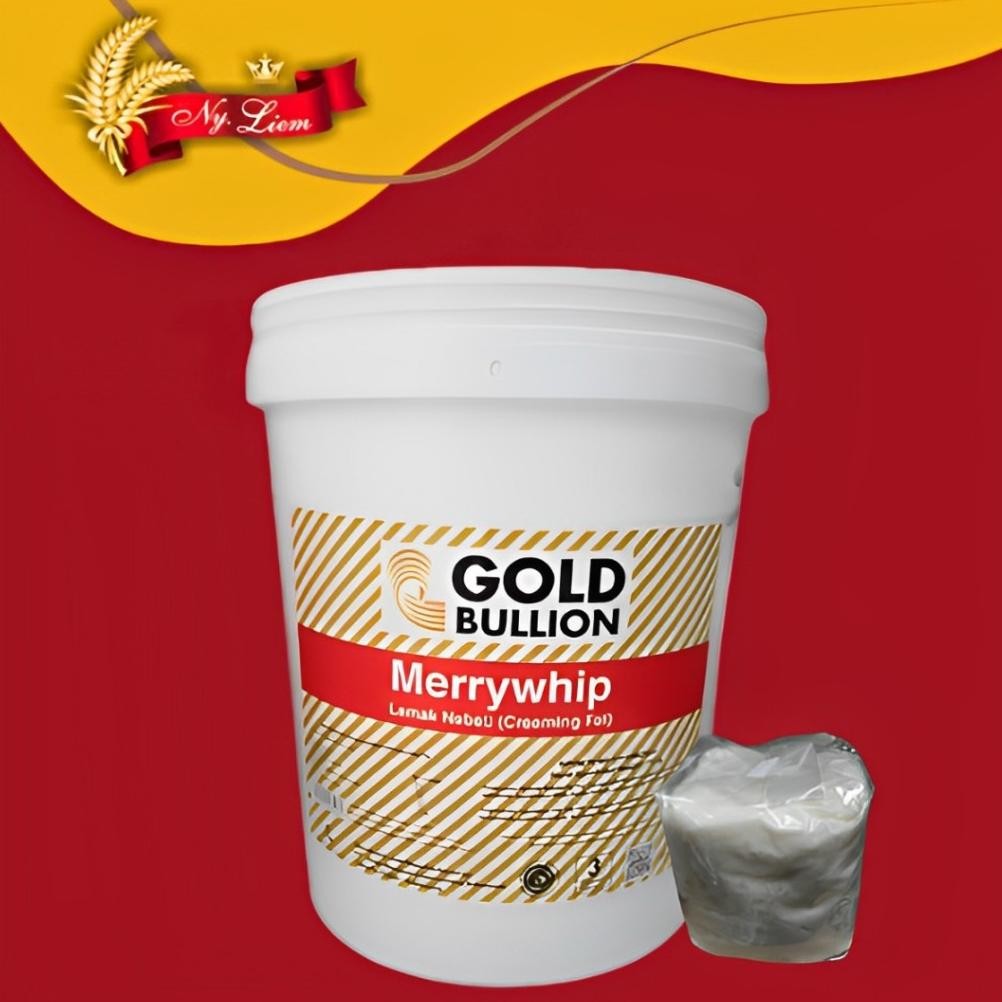 

GOLD BULLION Merrywhip Lemak Nabati / Creaming Fat 1 kg #R Nugi