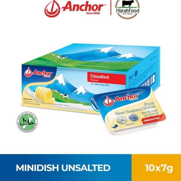 

Anchor New Zealand Butter Minidish 10 x 7gr - Saled / Unsalted (Pilih Varian) Nugi