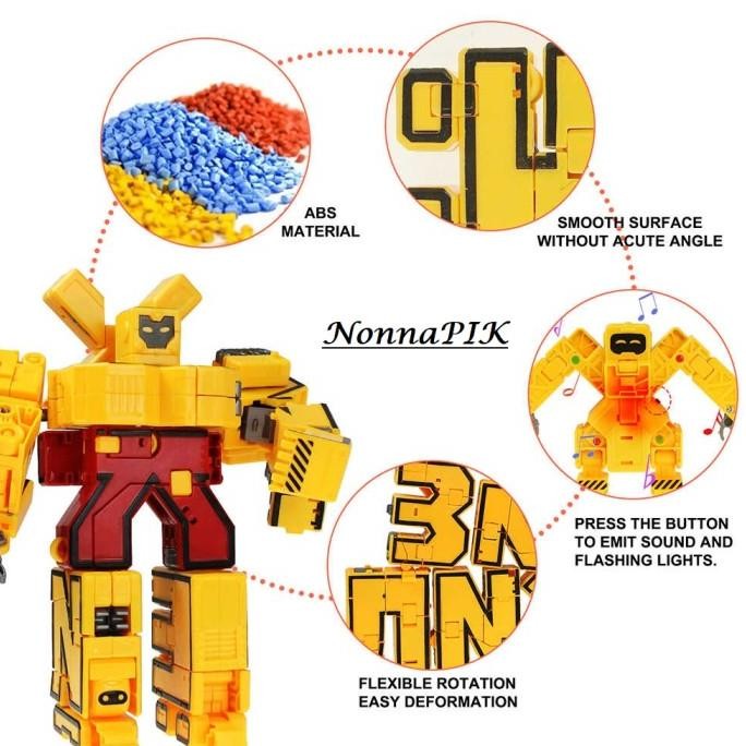 Mainan Anak Huruf Alphabet Robot SET Mainan Edukasi Huruf Robot