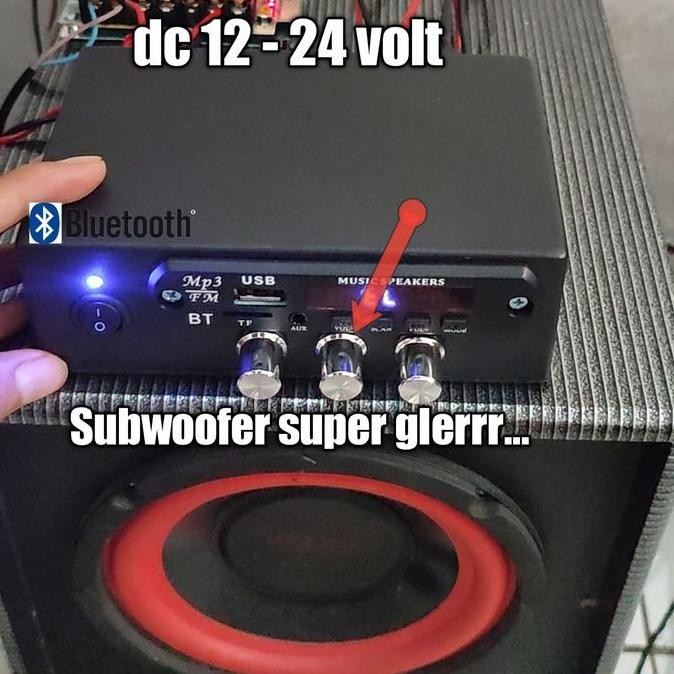 TERLARIS - power amplifier subwoofer 2.1 ampli rakitan mp3 bluetooth usb
