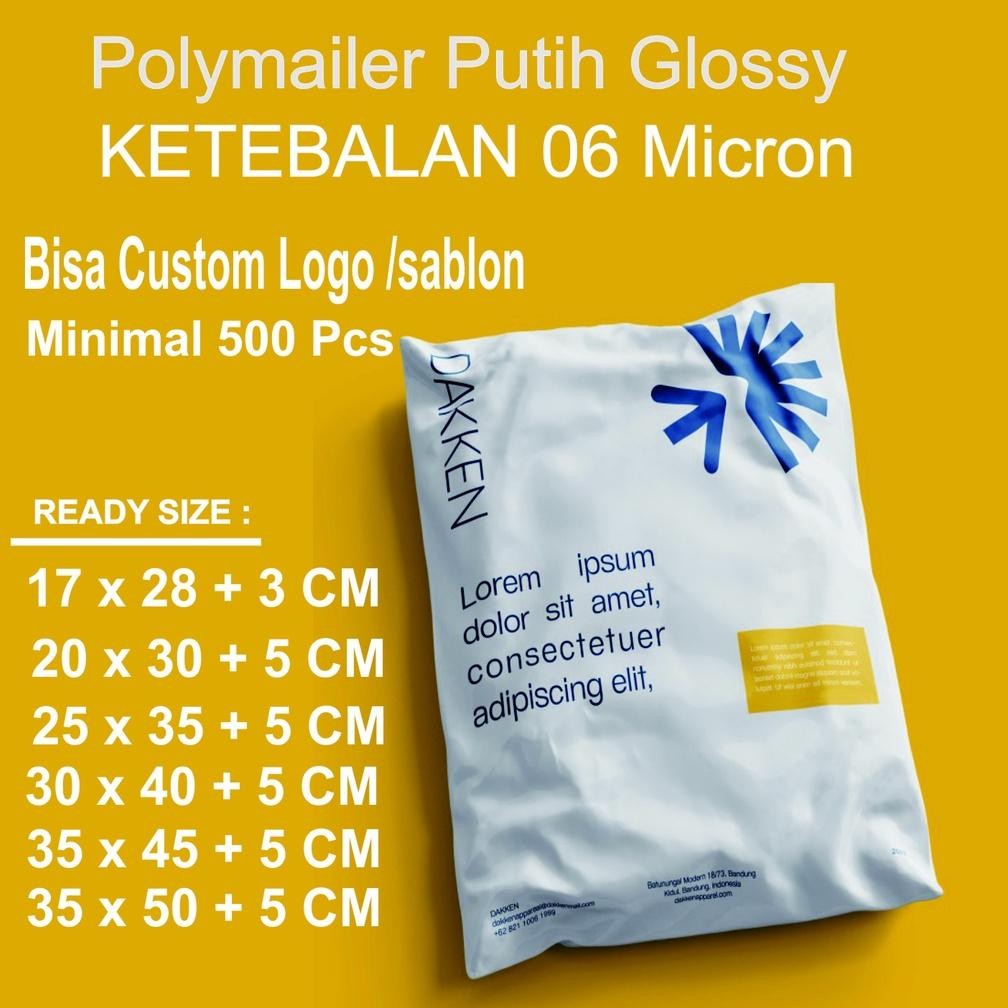 

Plastik Polymailer Packing Olshop 30 X 40 + 5 cm 0,6 Micron Nugi